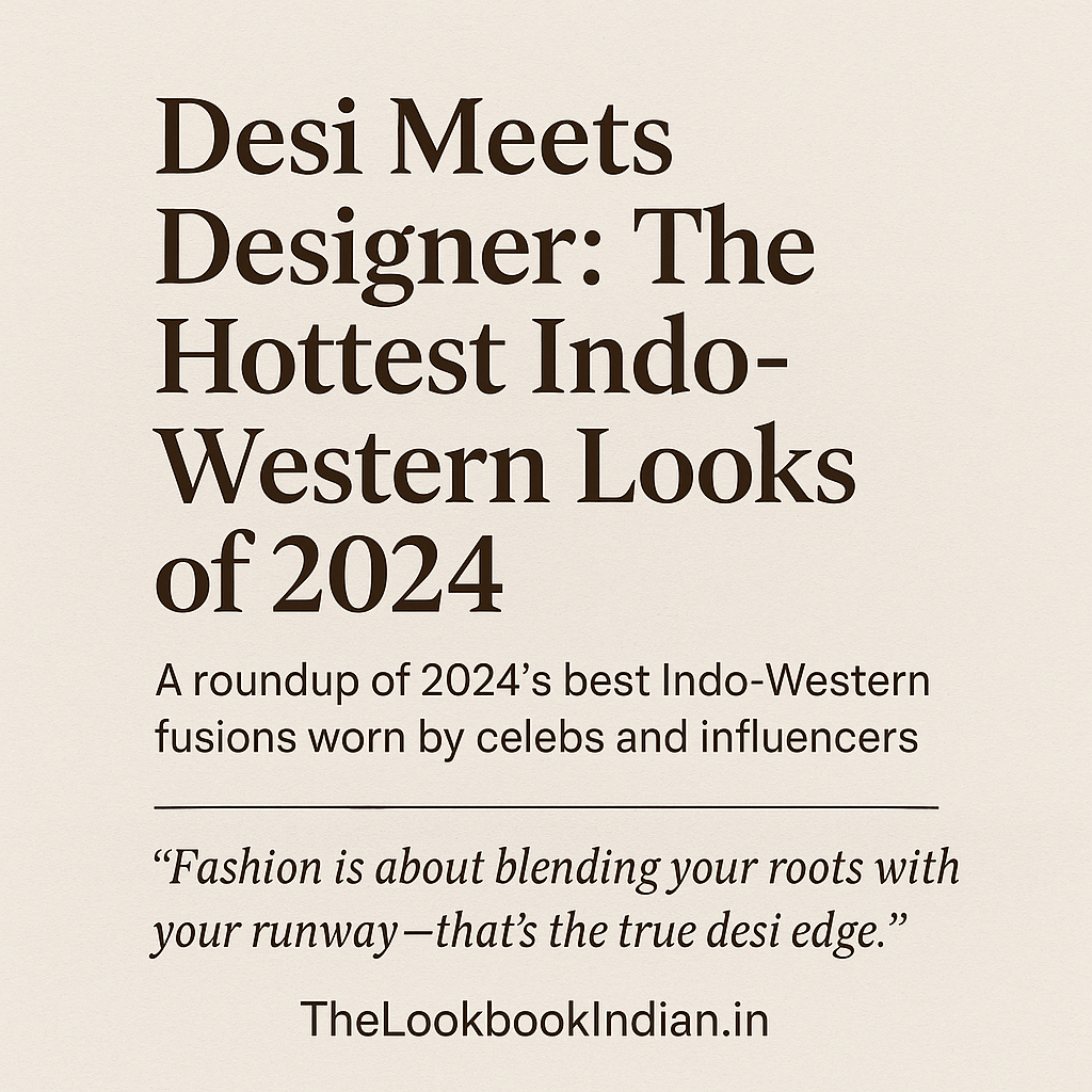 Desi Meets Designer: The Hottest Indo-Western Looks of 2024